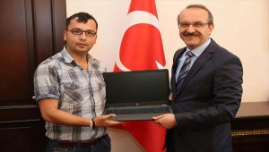Ordu'da engelli genç bilgisayara kavuştu