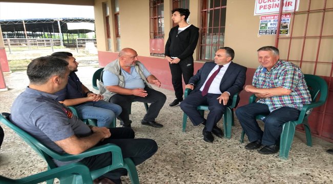 Başkan Ay hayvan pazarında inceleme yaptı
