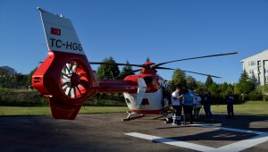 Bir günlük bebek, hava ambulansıyla İstanbul'a sevk edildi