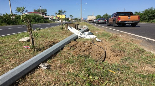 Çarşamba'da trafik kazası: 1 yaralı