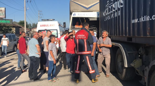 Düzce'de trafik kazası: 1 yaralı