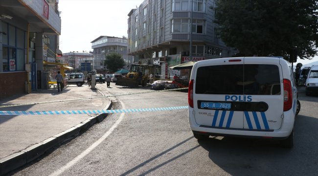 Samsun'da doğalgaz patlaması bazı iş yeri ve araçlarda hasara yol açtı