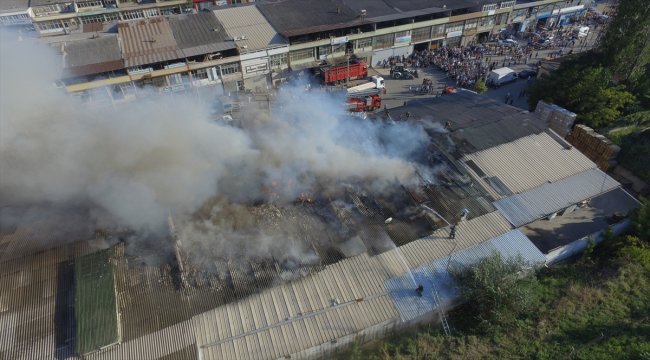 Karabük'te iş yeri yangını