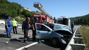 LPG tankeriyle otomobil çarpıştı: 1 ölü