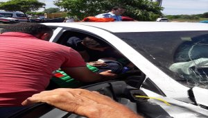 Ordu'da otomobil ile motosiklet çarpıştı: 5 yaralı