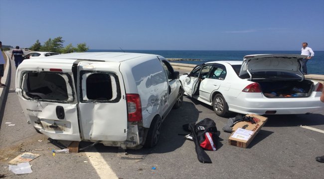 Samsun'da trafik kazası: 8 yaralı