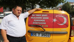 Şehit ailelerine ücretsiz taksi hizmeti