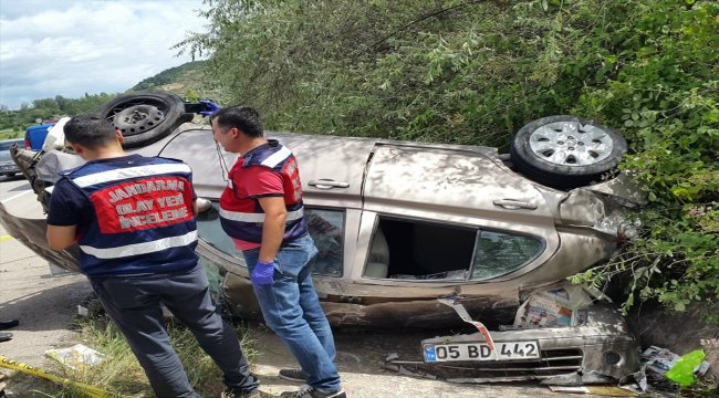 Tokat'ta otomobil devrildi: 1 ölü, 1 yaralı