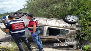Tokat'ta otomobil devrildi: 1 ölü, 1 yaralı