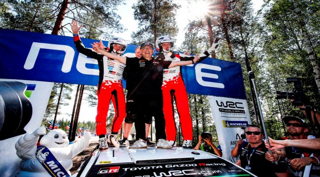 Toyota'dan Finlandiya Rallisi'nde zafer