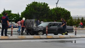 Trabzon'da otomobil yangını