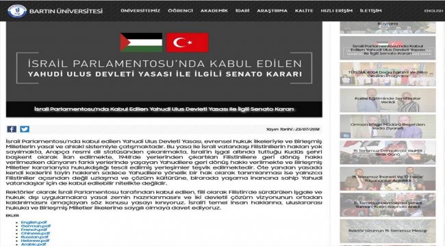 "Yahudi Ulus Devlet Yasası" 8 dilde kınandı