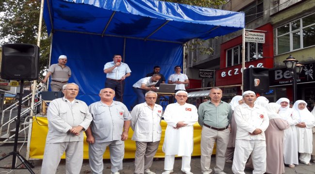Alaplı'dan hac kafilesi uğurlandı