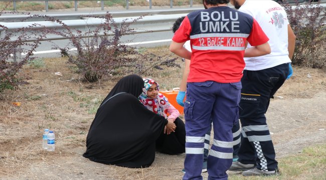 Bolu'da trafik kazası: 3 yaralı