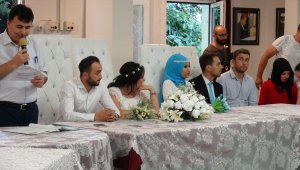 Çaycuma'da özel tarihte toplu nikah kıyıldı