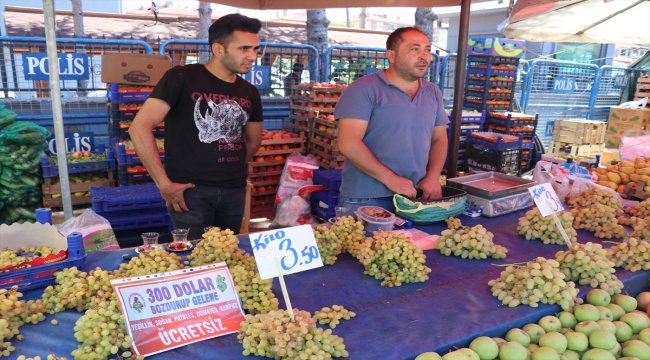 Döviz bozdurana meyve ve sebze ücretsiz
