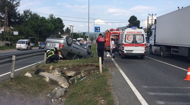 Fatsa'da trafik kazası: 1 yaralı