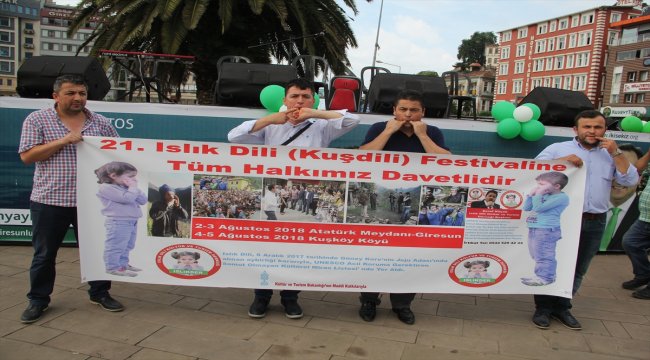 Festivale "ıslık dili" ile davet