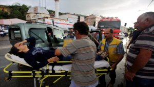Giresun'da zincirleme trafik kazası: 3 yaralı