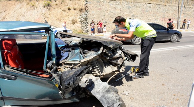 Gümüşhane'de zincirleme trafik kazası: 4 yaralı