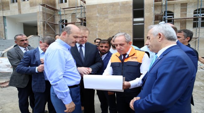 İçişleri Bakanı Soylu, kamu yatırımlarını inceledi