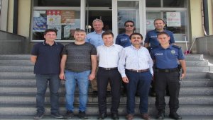 Kaymakam Onay'a veda ziyareti