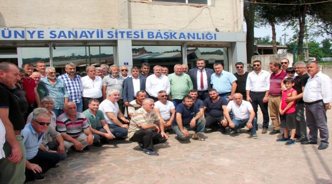 Milletvekili Enginyurt Ünye'yi ziyaret etti