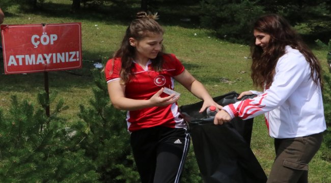 Milli boksörlerden çevre duyarlılığı