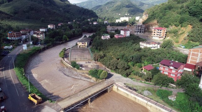 Ordu İkizce' de selin verdiği zarar yaklaşık 10 milyon lira civarında