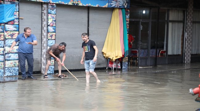 Rize'de şiddetli yağış
