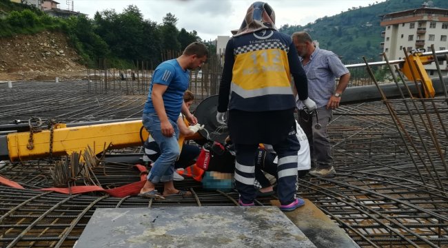 Rize'de vinç devrildi: 1 ölü