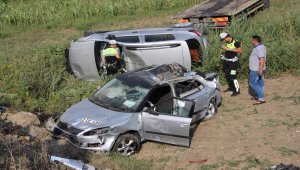 Samsun'da iki otomobil çarpıştı: 2 yaralı