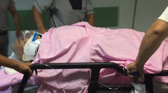 Samsun'da minarenin iskelesinden düşen işçi yaralandı