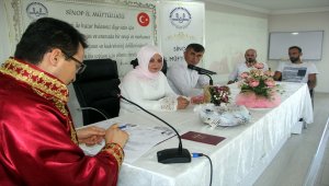 Sinop Müftüsü Çelik 40'ıncı nikahını kıydı