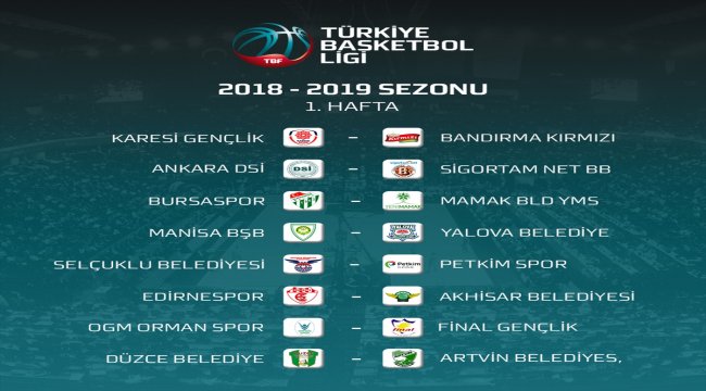 TBL'de fikstür çekildi