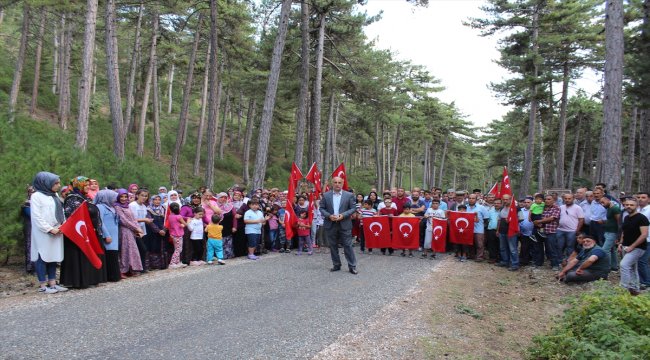 Tosya'da köylülerden çevreyi kirletenlere protesto