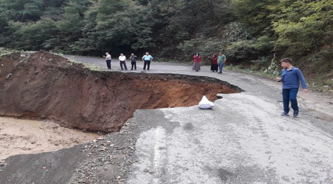 Trabzon'daki şiddetli yağış