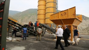 Artvin'de kilitli parke üretim tesisi hizmete alındı