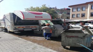 Bartın’da çöp konteynerleri dezenfekte edildi