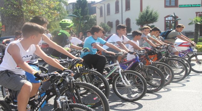"Bilim Şenliği"nde bisiklet yarışları düzenlendi