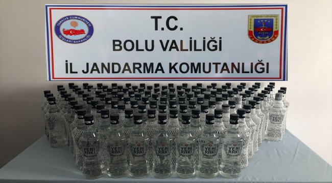 Bolu'da kaçak içki operasyonu