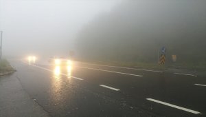 Bolu Dağı'nda sis