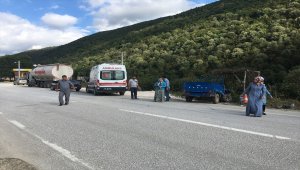 Düzce'de patpat devrildi: 1 yaralı