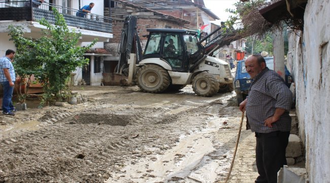 Erbaa'da dolu ve sağanak