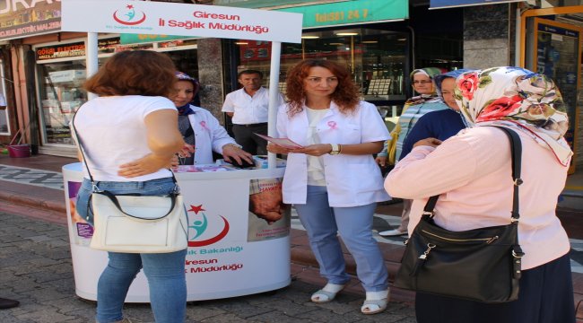 Eynesil'de vatandaşlar kansere karşı bilgilendirildi
