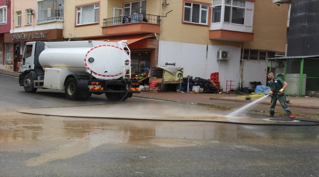 Giresun'daki sağanak yağış