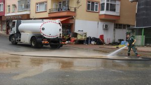Giresun'daki sağanak yağış