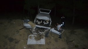 Karabük'te otomobil devrildi: 2 yaralı