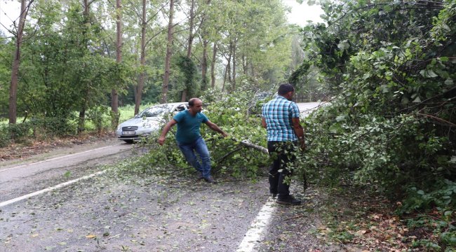 Kastamonu'da sağanak ve kuvvetli rüzgar