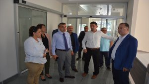 Kaymakam Atasoy yeni devlet hastanesi inşaatını inceledi